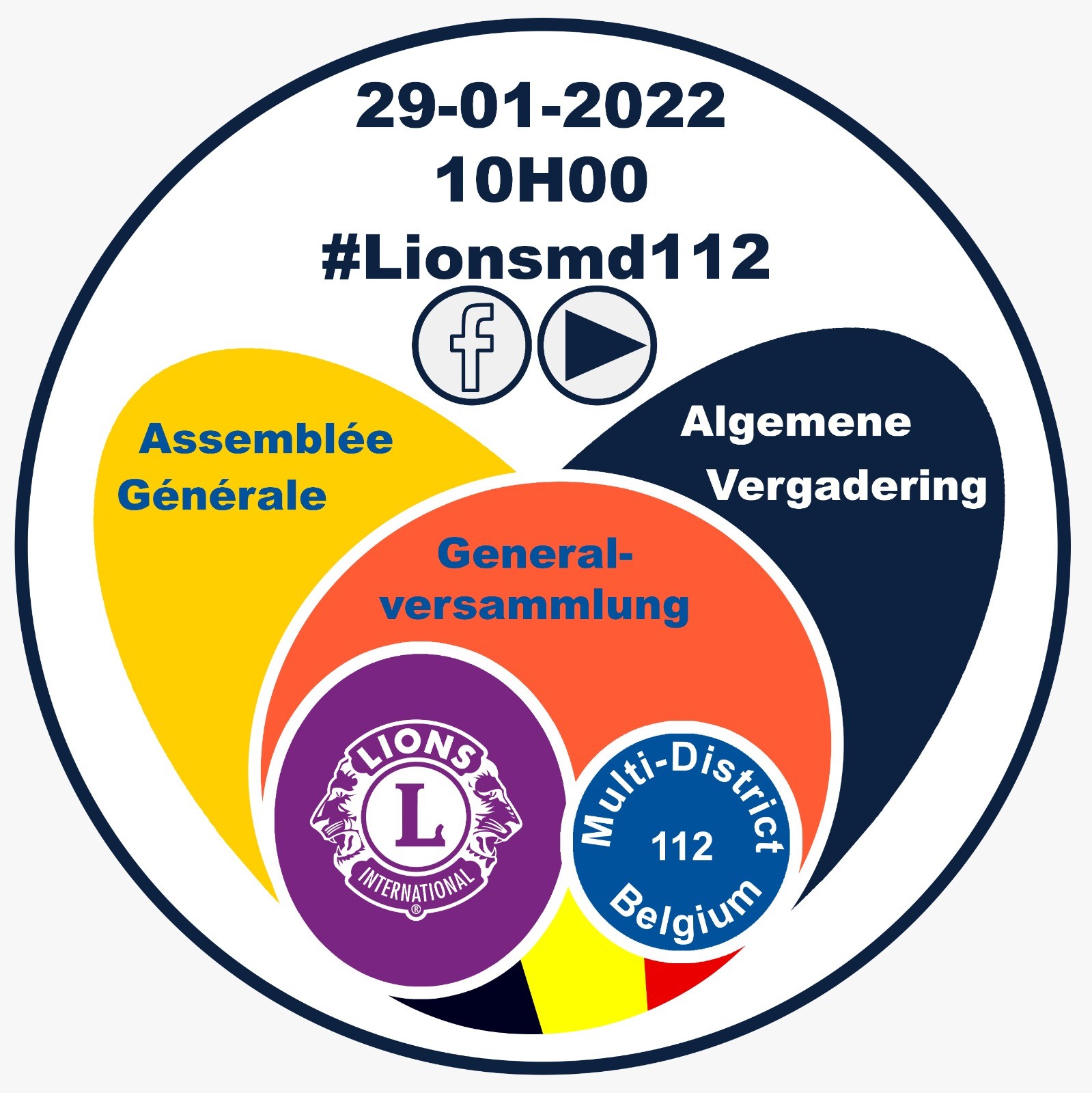 Lions Belgium Virtual General Meetings of the NPOs 29 January 2022